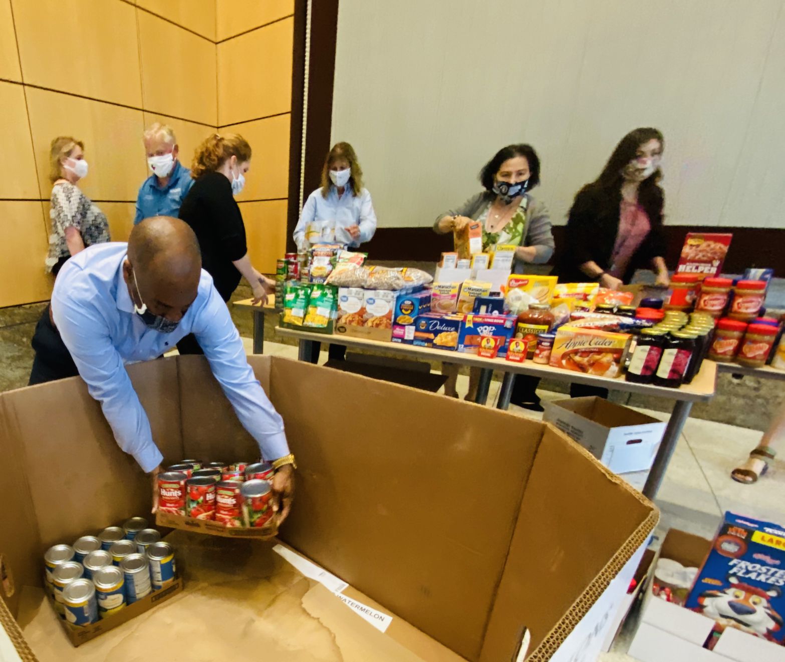 Mesquite's Finance Department employees donate to local food pantries